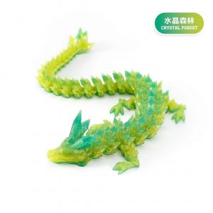 Decoration d'impression 3D articulee mobile en cristal, decoration de dragon, costume fait a la main, decoration de dragon - Neuf