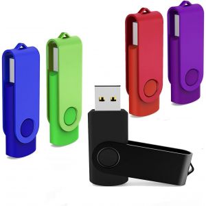 ChenQuanSarl-Clé Usb 8Go Lot De 5, Mémoire Stick Usb 2.0 Clef Mémoire 8Go Clés Usb Pivotantes Flash Drive Pendrive Jump Drive Couleurs Multiples - Neuf