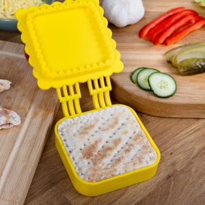 YEMAESRE-MachineÀ Toastie Pour Toastie, Un Appareil À Toastie Pour Les Minces, À Sertir, Rend Des Gadgets De Cuisine Créatifs Rapides Et Faciles, Conçu Pour Le Pain Fin À Faible Teneur En ies - Neuf