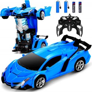 Shiba-Voiture Télécommandée ¿ Transform Robot Rc Cars Contient Toutes Les Piles : Déformation À Un Bouton Et Dérive Rotative À 360[2 - Neuf
