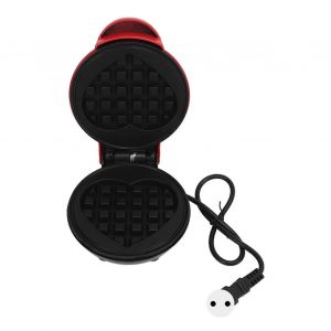 Gaufrier Gaufrier En Alliage D'aluminium Rouge Rond Machine À Gaufrier Avec Surface Antiadhésive Pour Le Petit-Déjeuner Sandwich Prise Ue 220v - Neuf