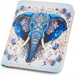 CAUC-Portefeuille pour femme en cuir avec blocage RFID - Portefeuille fin et compact &agrave; deux volets pour femme - Poche pour pi&egrave;ces de monnaie - Petit sac &agrave; main pour femme avec fen&ecirc;tre pour carte - Neuf