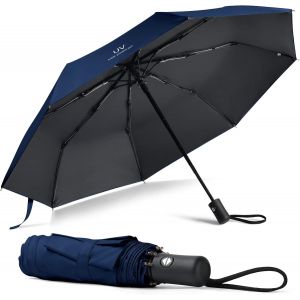 Parapluie Pliable, Parapluie Anti Uv Anti Retournement R&eacute;sistant Au Vent Pliable En Caoutchouc Parasols Ensoleill&eacute; Compact Pour Diverses Activit&eacute;s De Plein Air - Neuf