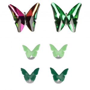 6pcs Pinces &Agrave; Chaussures Ensemble Fait &Agrave; La Main Bricolage D&eacute;coratif Pinces &Agrave; Chaussures Mignon &Eacute;l&eacute;gant &Eacute;l&eacute;gant Chaussure Boucle Chaussure D&eacute;coration Accessoire Iris&eacute; Vert Et Vert - Neuf