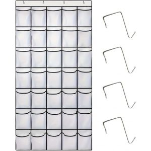 Kgabery-Rangement Chaussures Suspendu Avec 35 Grandes Poches,Organisateur De Porte Pour Chaussures,Rangement De Chaussures Suspendu,Porte Chaussures Suspendu,Rangement Chaussure À Auspendre - Neuf