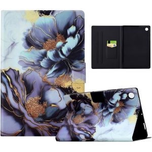 Cover Pour Samsung Galaxy Tab A8 10.5 2021 (Sm-X200/X205) Tablette Coque Pu Cuir Flip Samsung Tab A8 Etui Animaux Mignons Peinture Flip Tablette Cover Tab A8 Housse,Fleurs De Pivoi[Coq9123239] - Neuf