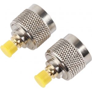 LETNERNY-Adaptateur Rf N M&acirc;le Vers Sma Femelle 2 Pi&egrave;ces Convertisseur Coaxial Dor&eacute; 6 Ghz Pour Test Et Laboratoire Faible Perte, Haute Performance - Neuf