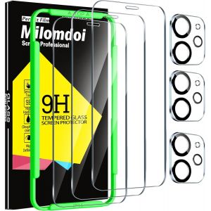 3 Pi&egrave;ces Protection Verre Tremp&eacute; Pour Apple Iphone 11 - Protecteur D'&eacute;cran 3 Pi&egrave;ces Vitre Verre Tremp&eacute; Protection Camera Objectif Arriere Appareil Photo Coque Amical Accessoire - Neuf