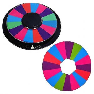 1 ensemble de jeu d'amusement fortune roue rotative fournitures de f&ecirc;te jeu &agrave; boire platine - Neuf