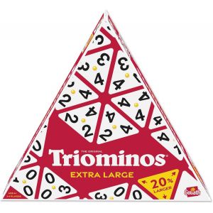 Triomino Extra Large - Jeu De Soci&eacute;t&eacute; De Strat&eacute;gie - &Agrave; Partir De 6 Ans - Jeux De R&eacute;flexion De 2 &Agrave; 4 Joueurs - Dominos Triangulaires - &Agrave; Jouer En Famille Ou Entre Amis - Pi&egrave;ces 20% + Grande[Z1240] - Neuf