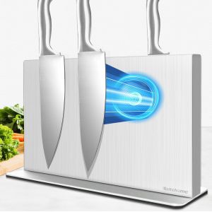 Bloc &Agrave; Couteaux Magn&eacute;tique Sans Couteau, 30 Cm, Argent&eacute; - Porte-Couteaux Magn&eacute;tique En Acier Inoxydable 304 - Support Magn&eacute;tique Puissant Des Deux C&ocirc;t&eacute;s Pour Une Cuisine Bien Rang&eacute;e - Neuf