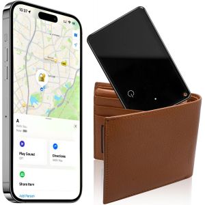 VornixorSarlshop-Wallet Tracker Card, Smart Air Tag Traceur Compatible avec Apple Localiser (iOS Uniquement), Traqueur Bluetooth Localisateur d'Objets Carte pour Portefeuille, Valise, Sac, Bagages - Neuf