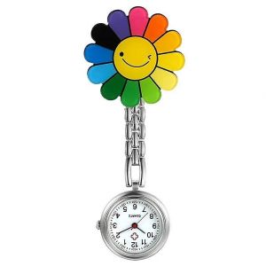 Montre D'infirmière Avec Clip, Montre D'infirmière À Quartz Étanche Pour Hommes Et Femmes, Argent - Neuf