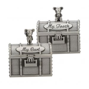 1 paire de boites a bijoux pour dents de lait en forme de souris, boite de collecte de cheveux, cadeau artisanal, ornement - Neuf