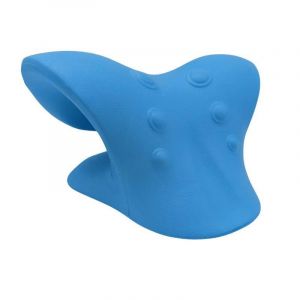 Relaxant Pour Le Cou Et Les Épaules, Dispositif De Traction Cervicale Pour Soulager La Douleur De L'atm Et Aligner La Colonne Cervicale, Oreiller Chiropratique Pour Le Cou (Bleu) - Neuf