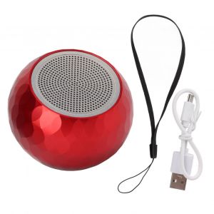 Mini haut-parleur Bluetooth portable sans fil rouge avec fonction selfie pour voiture - Neuf