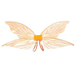 Filles Papillon Ailes Enfants Fée Ailes Scintillant Transparent Ange Ailes Habillé Jeu De Rôle C - Neuf