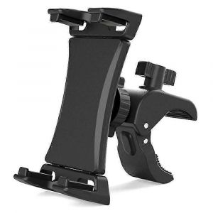Support de tablette de vélo d'exercice - Support de tablette de tapis roulant de fitness réglable à 360 degrés pour 4,7-12,9 pouces T - Neuf