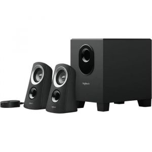 Logitech Z313 Système de Haut-Parleurs 2.1 avec Subwoofer,Son Riche,50W en Puissance,Basses Puissantes,Entrée Audio 3,5 mm,Prise - Neuf