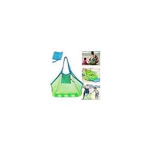 Jouet de plage Sac en Filet, les Enfants Sac de Rangement, Jouet de Plage de Shell, Sac de Piscine, Sac en Filet, les Hommes et les Femmes, les Enfants, de Fournitures Piscine (Une Pièce) Réglable et Pliable pour une Utilisation Facile - Neuf