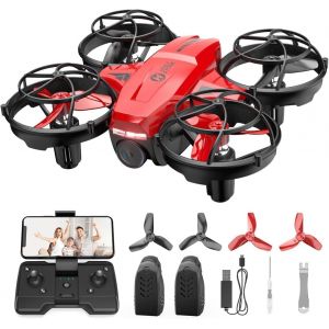 Hs420 Mini Drone Avec Cam&eacute;ra 1080p Pour Enfants, Quadricopt&egrave;re Rc Avec 2 Piles Longue Dur&eacute;e De Vol, Transmission Wifi, Trajectoire, Commande Gestuelle, Maintien D'altitude Pour D&eacute;butants - Neuf