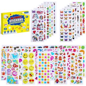 3d Puffy Stickers - Autocollants S Avec Motifs D'animaux, De Voitures Et De Chiffres, 30 Feuilles De Décoration Pour Remplir Les Sacs De Fête Des Enfants, Cadeaux Et Bricolage - Neuf