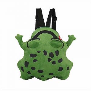 Sac à dos en peluche pour poupée grenouille, mignon, dessin animé, créatif, grande capacité - Neuf