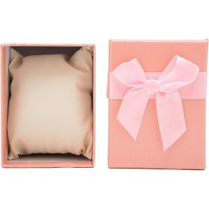 Kal-Bo&icirc;te- De Montre, Bo&icirc;te De Rangement De Montre En Papier Kraft Comprenant Un Oreiller De Montre, Des Outils De Rangement De Montre, Un Bo&icirc;tier De Montre &Agrave; Noeud D&eacute;licat (Rose) - Neuf