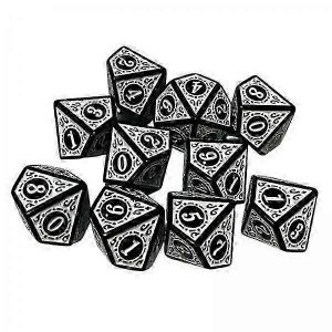 Lot De 2 Dés Polyédriques De 10 X 2 Pour Jeux De Cartes Et Jeux De Rôle, Dés De Jeu White Bar Toys Adaptés À Diverses Expériences De Jeu - Neuf