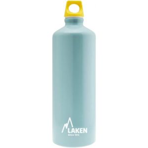 Shiba-Bouteille D'eau En Aluminium Futura De Avec Bouchon À Vis Et Goulot Étroit, Gourde Alum 1 Litre, Bleu Clair[2318] - Neuf