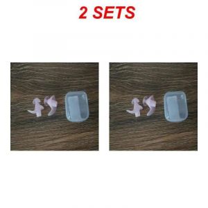 Euty-Bouchons D'oreille En Silicone Souple Et Étanche Pour Sports Aquatiques,Accessoires De Natation,Portable,Anti-Poussière,Avec Boîte-B 2pair - Neuf