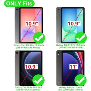 KWEX-pour Samsung Galaxy Tab S10 Lite/S10 Fe Coque avec Porte-Stylo,Ultra Fine Intelligente Housse &Eacute;tui pour Galaxy Tab S9 Fe 10.9 Pouces/Tab S9 11 Pouces 5G,Voie lact&eacute;e - Neuf