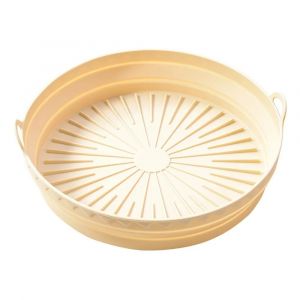 Reusable Airfryer Pan Liner Accessoires Silicone Friteuses À Air Four Plateau De Cuisson Pizza Poulet Airfryer Antiadhésif Silicone Moule 1Pc.Style B - Neuf
