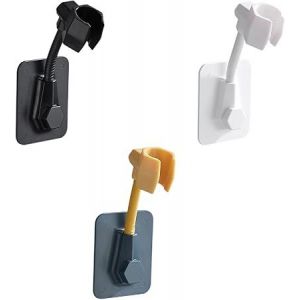 Support de pommeau de douche mural universel, 3 pièces, fixation réglable sans perçage, pour salle de bain d'hôtel - Neuf