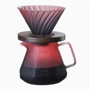 Filtre &agrave; caf&eacute; manuel,percolateur en verre borosilicat&eacute; - Neuf