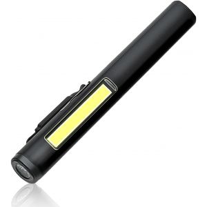 Mini Led Flashlight Penlight Portable Torch With Magnetic Base And Pocket Clip Waterproof Usb Rechargeable For Camping Hiking Emergency Inspection Repair - Neuf