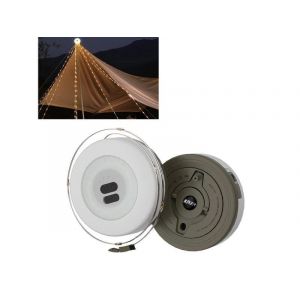 Lampe De Camping Et Guirlande Lumineuse Rechargeable 2 En 1 - Vert - Neuf