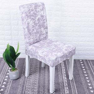 HJLIAN Lot de 4 housses de chaise extensibles et pliables en elasthanne, lavables et elastiques, pour mariage, banquet, motif jade - Neuf