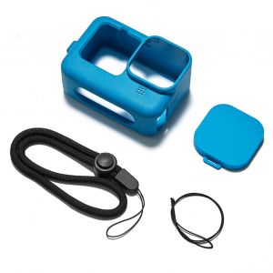 Housse de protection en silicone bleu pour camera d'action Hero 9 Black - Neuf