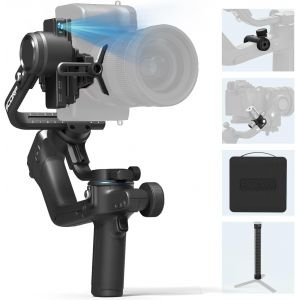 Feiyutech SCORP 2 KIT [Officiel] Stabilisateur Appareil Photo,Stabilisateur 3 Axes pour Appareil Photo DSLR/Mirrorless,Tracker AI Intégré,Montage Vertical,avec Mallette de Transport,Tige d'extension - Neuf