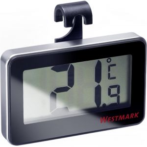 KAL-Thermomètre Digital De Réfrigérateur, Pour Température Ambiante Ou Du Réfrigérateur, Plastique/Verre, Argenté/Noir 52152280 - Neuf