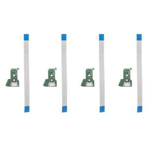4x Pour Manette Ps4 -Carte De Circuit Imprim&eacute; De Prise De Charge Usb -040 Port De C&acirc;ble &Agrave; 12 Broches - Neuf