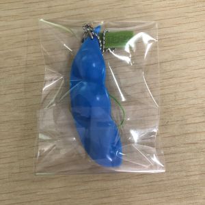 Haricots d'ombre bleus et colorés, emoji de cacahuète, faux emoji, haricots d'ombre, petit jouet, téléphone portable, pendentif, porte-clés - Neuf