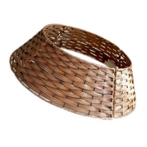 Jupe de sapin de No&euml;l tiss&eacute;e en rotin artificiel, &eacute;l&eacute;gante jupe de sapin pour les f&ecirc;tes, taille S - Neuf