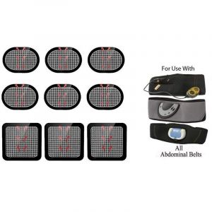 3 Set &Eacute;lectrode De Ceinture,Compatible Avec Abs Series, &Eacute;lectrode De Rechange Pour Slendertone Ceintures Musculation Abdominales - Neuf