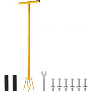 CHECARZHN--NO1-Manuel Twist Tiller Griffe De Jardin Petit, Cultivateur De Griff Amovible Avec Manche, Hauteur 99Cm Motoculteur Manuel De Jardin Pour L'Ameublissement Du Sol Et Contrôle Des Mauva s He - Neuf
