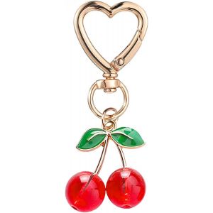 KAL-Porte-Clés Cerise, Pendentif De Sac À Main Kawaii Cerise Pour Femme, Joli Porte-Clés Esthétique Y2K, Pendentif Cerise - Neuf
