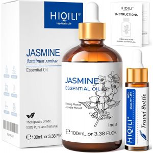 Huile Essentielle Jasmin 100ml, 100% Pure Et Naturelle, Pour Diffuseur, Aromath&eacute;rapie, Massage, Soin Peau, Diy Bougie - Neuf