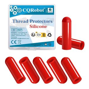 100pcs 1/5"" Protecteur Filetage Silicone 5mm ID Rond Capuchon Extr&eacute;mit&eacute; Rouge Tube Caps Assortiment Longueur 13mm,pour Vis Couvre Fil Boulons Couverture Poteau Tuyau M&eacute;tal Volets Anti-Ouragan - Neuf