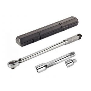 Kit de cl&eacute; dynamom&eacute;trique r&eacute;glable avec douille &agrave; cliquet et rallonge - Neuf